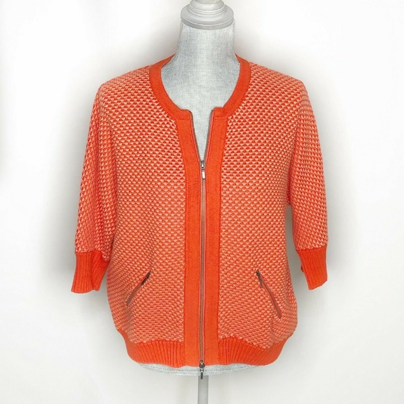 Cabi Sweater Cardigan 3/4 Sleeve Zip Up (S61) - Picture 2 of 5